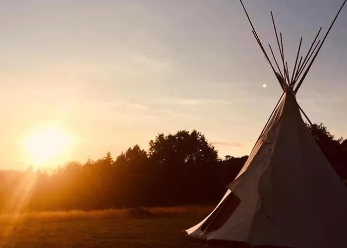 Captivating Tipi Dans La Foret Du Dragon In Murols Villa photo